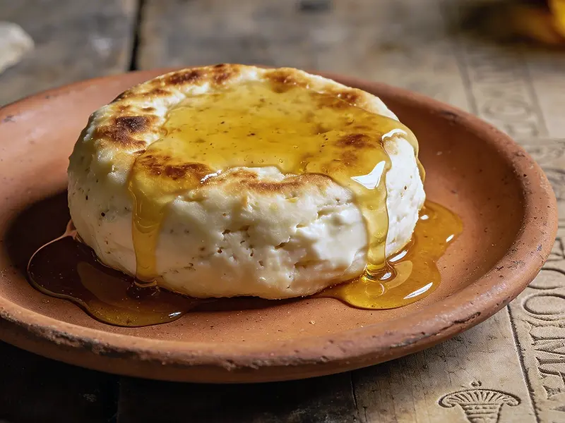 Libum with ricotta, egg and flour — Italy recipe