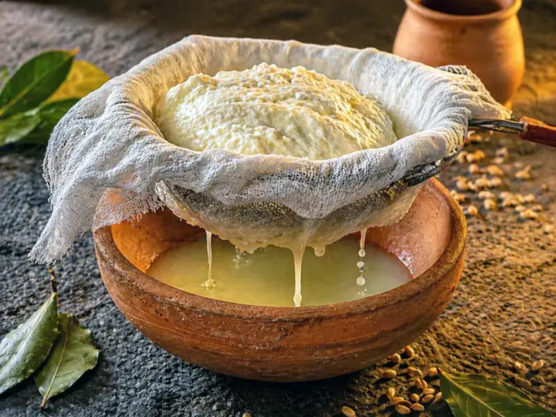 Libum (Ancient Roman Cheese Flatbread) — step 1