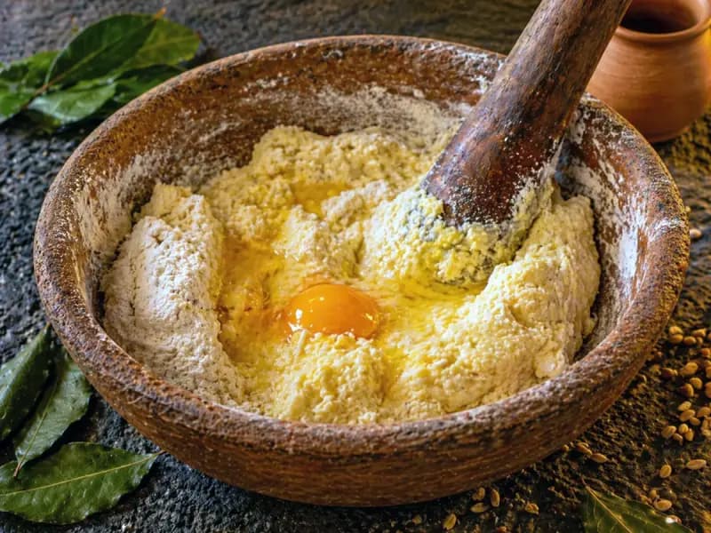 Libum (Ancient Roman Cheese Flatbread) — step 3