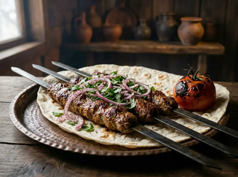 Lyulya Kebab (Azerbaijani Lamb Skewers)