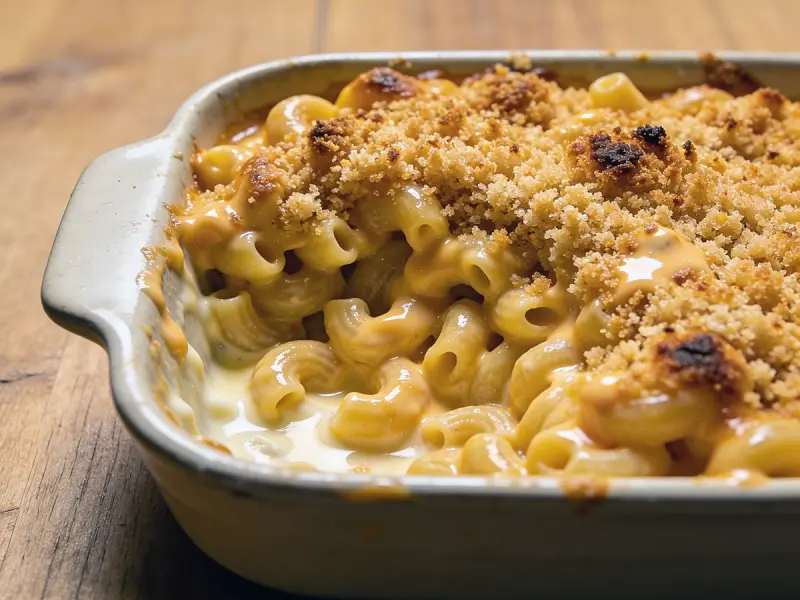 Mac and Cheese with macaroni, cheddar and butter — USA recipe