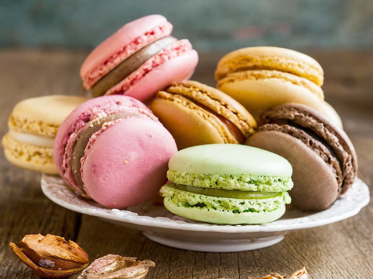 Macaron with butter, cream and eggs — France recipe