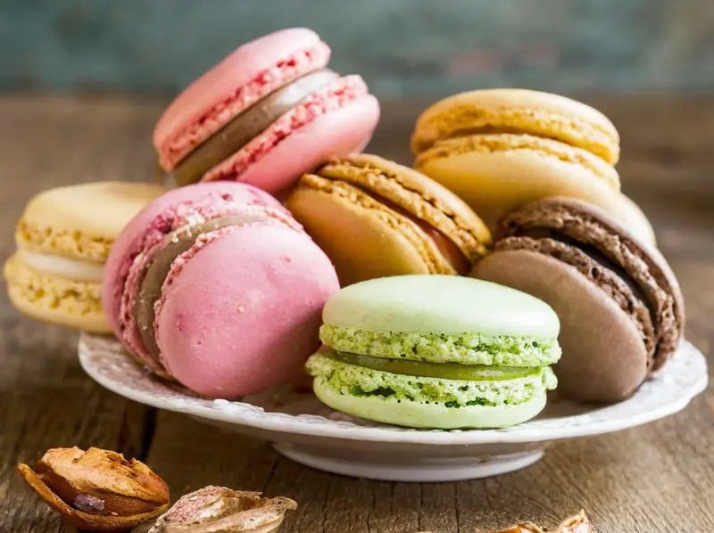 Macaron with butter, cream and eggs — France recipe