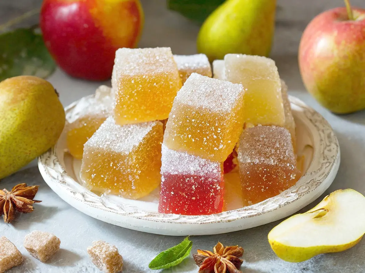 Marmalade with apple, fruit and gelatin — France recipe