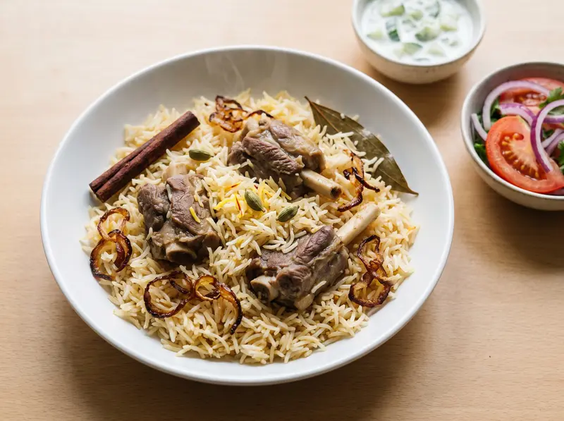 Meat Pulao — Meat Dishes · India