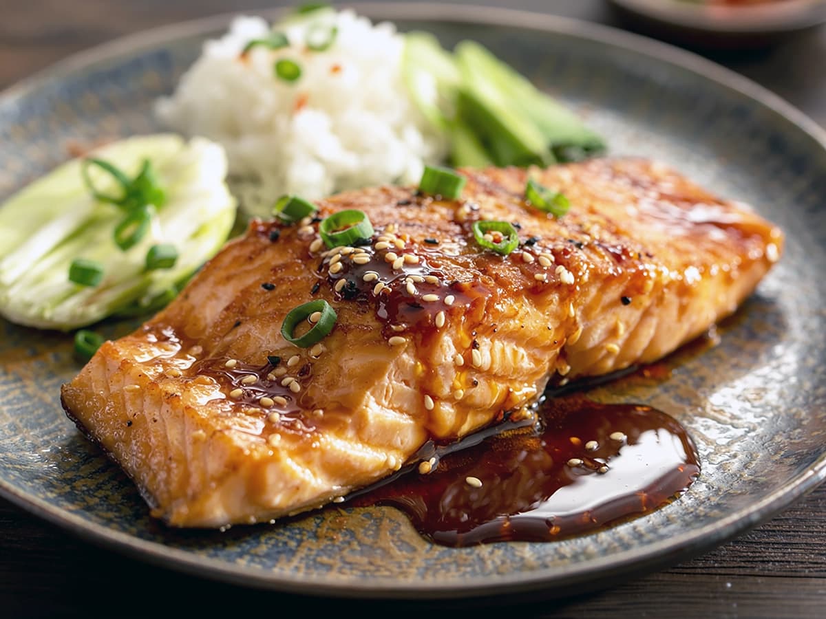Mellow Teriyaki Fish with fish, garlic and mirin — Japan recipe