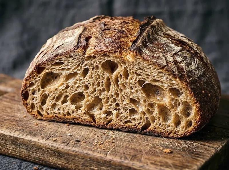 No-Knead Bread with flour and yeast — USA recipe