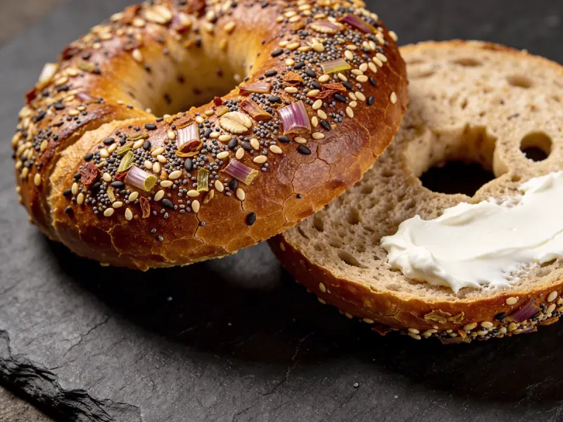 New York-Style Bagels with bread flour, yeast and salt — USA recipe