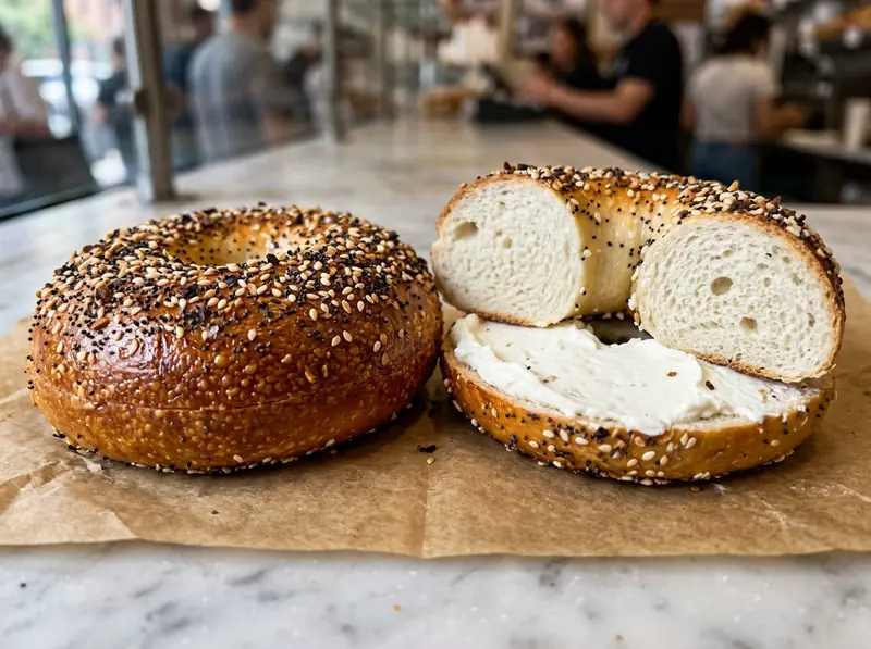 Bagel di New York: farina manitoba, lievito — USA · ricetta