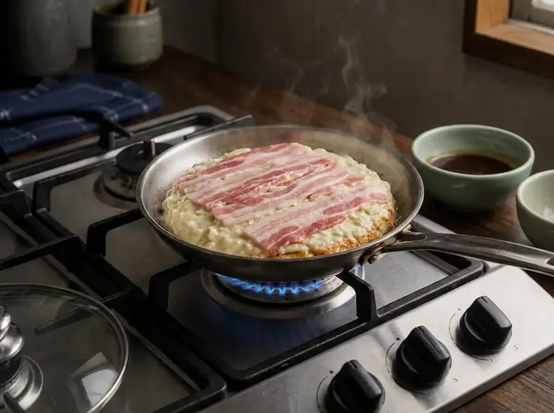 Okonomiyaki stile Osaka — step 4