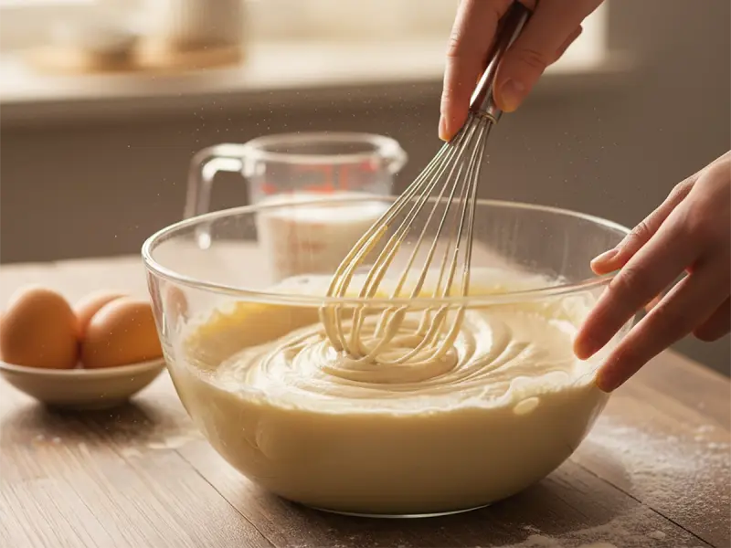 Oladyi (Russian Fluffy Yeast Pancakes) — step 1