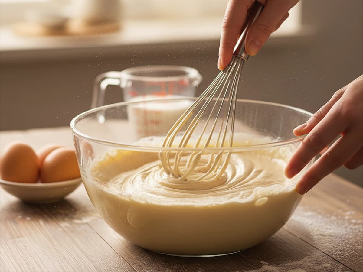 Oladyi (Russian Fluffy Yeast Pancakes) — step 1