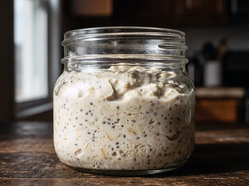 Cold-Brew Oats with rolled oats, milk and Greek yogurt — USA recipe