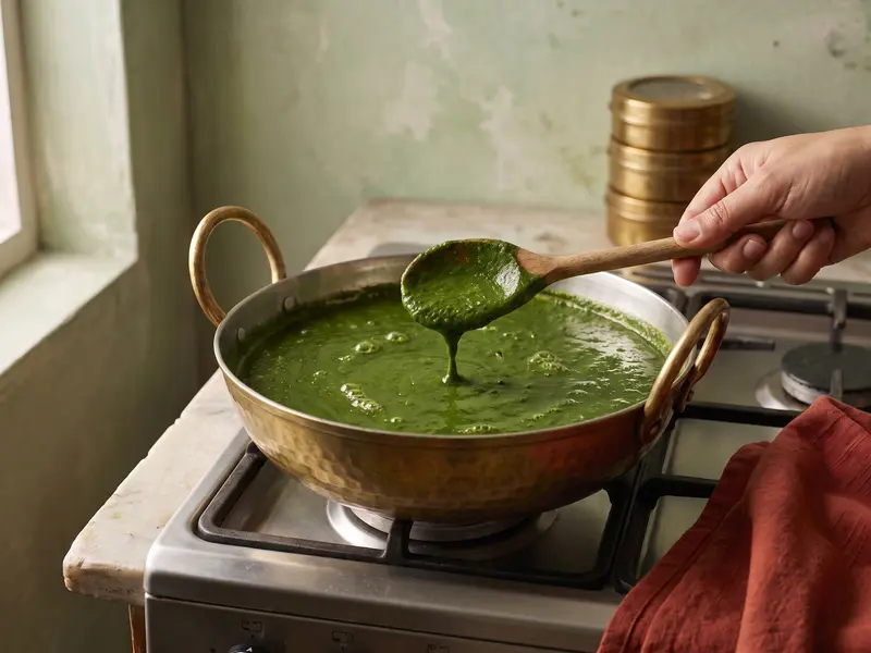 Palak paneer — step 6