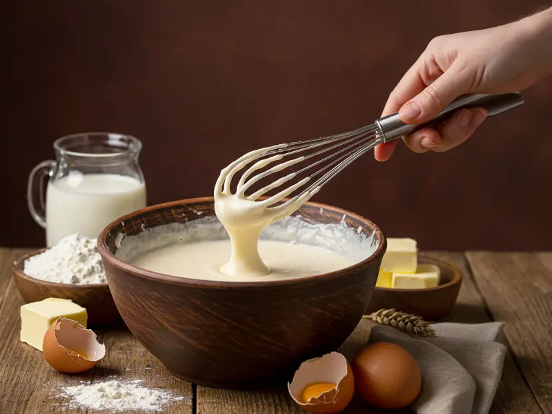 Pancakes with Caviar — step 1