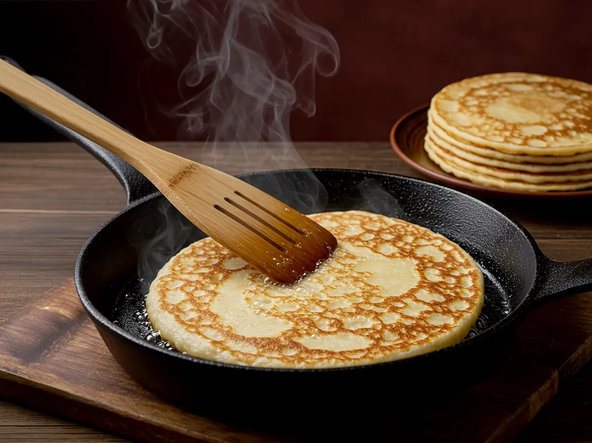 Pancakes with Caviar step 2