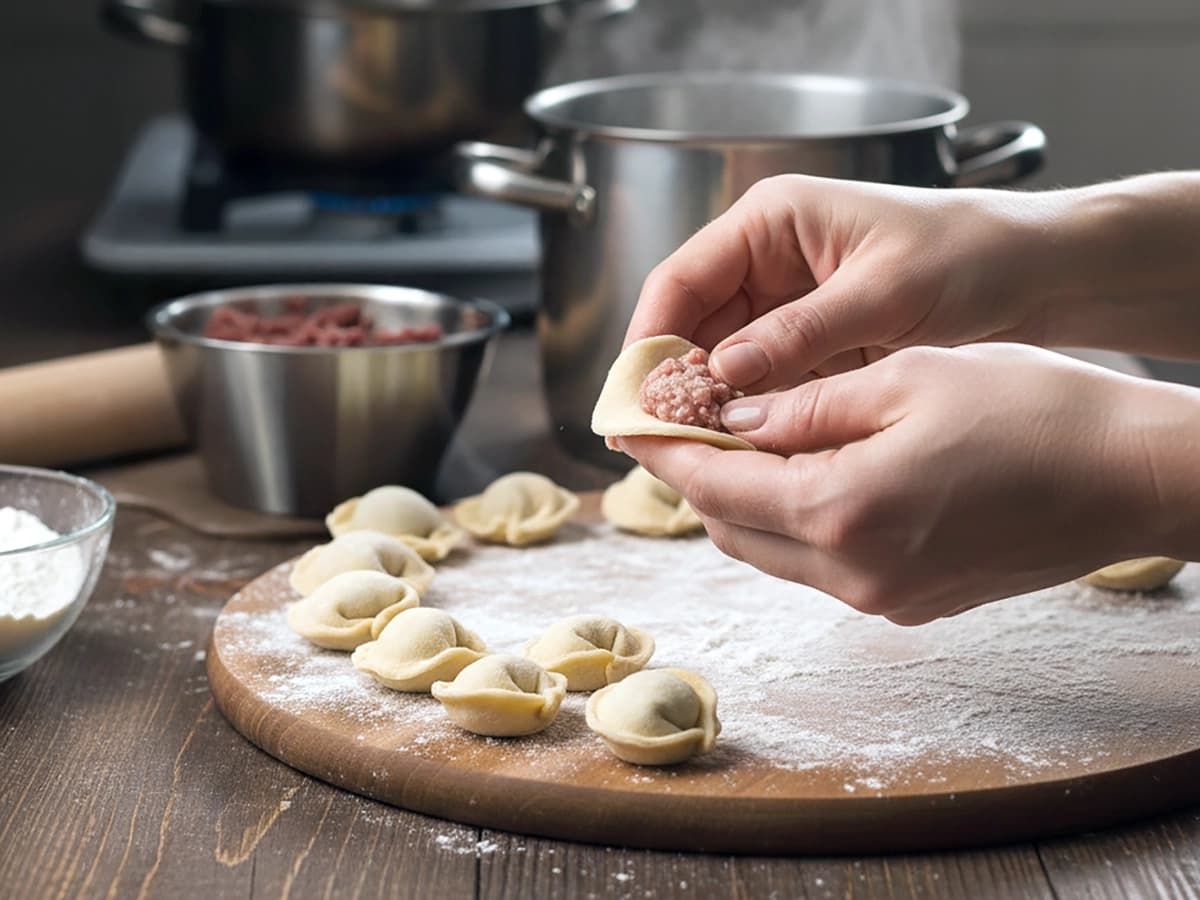 Pelmeni (Russian Meat Dumplings) step 1