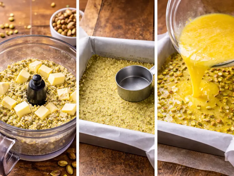 Pistachio Lemon Bars — step 1