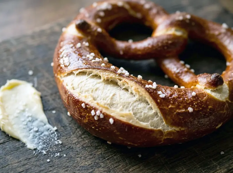 Pretzel (Brezel) with bread flour, yeast and baking soda — Germany recipe