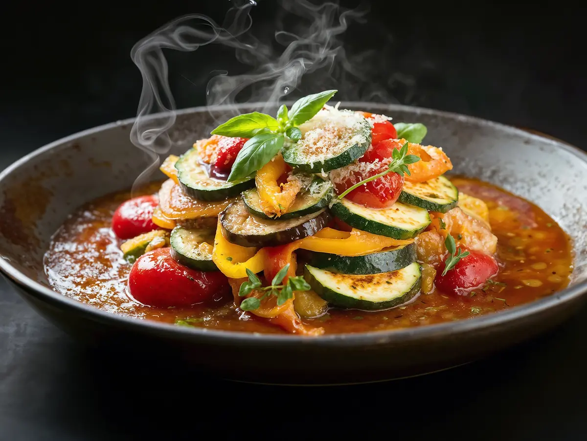 Ratatouille with eggplant, zucchini and tomato — France recipe