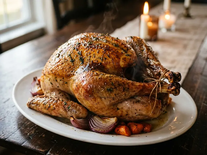 Pavo asado (con salmuera seca, para Acción de Gracias) — Platos de carne · EE. UU.