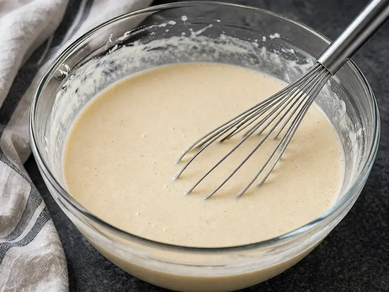 Russian Apple & Cottage Cheese Blini step 1