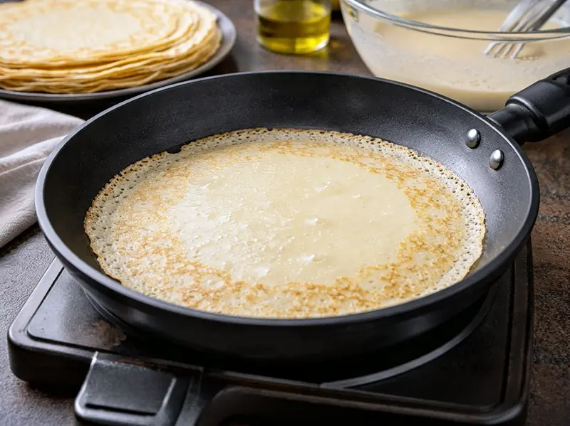 Blini russi con ricotta e mele — step 2