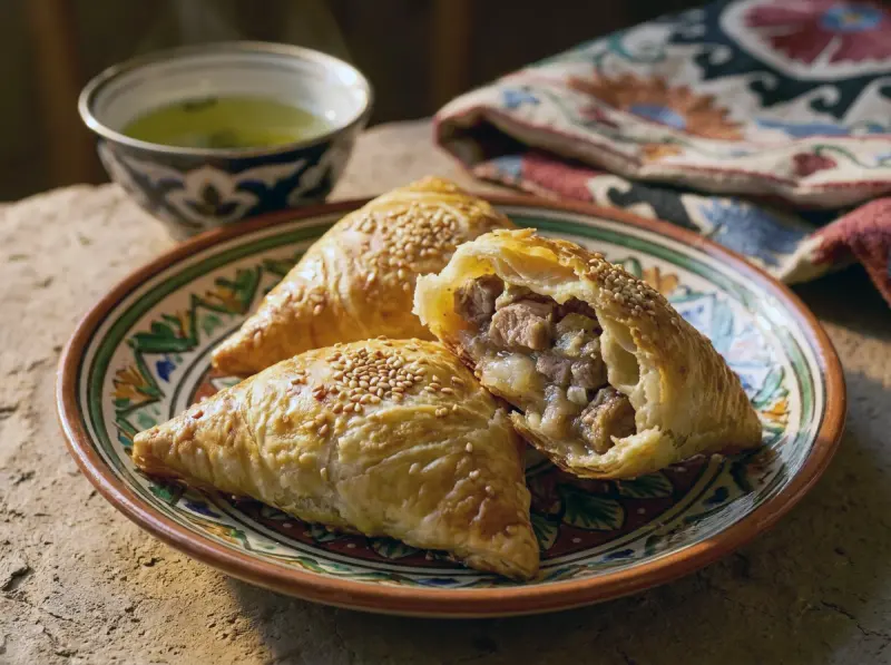 Samsa (pasticcini uzbeki all'agnello)