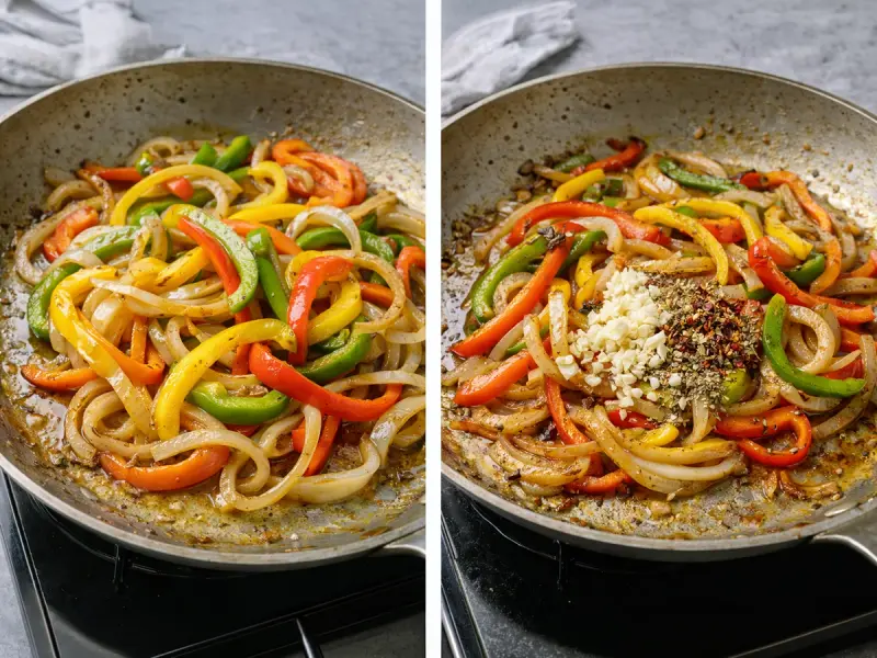 Würstchen mit Paprika — step 3