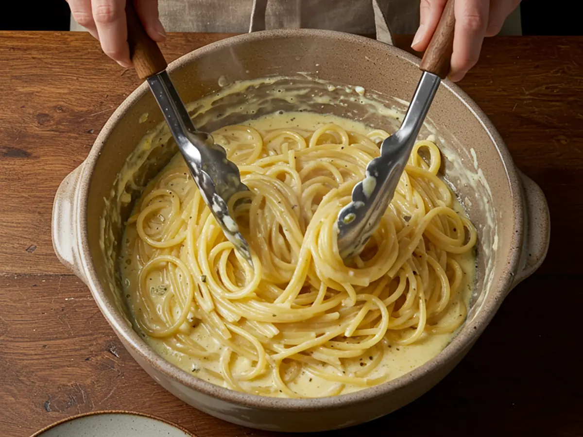 Spaghetti Carbonara — step 4
