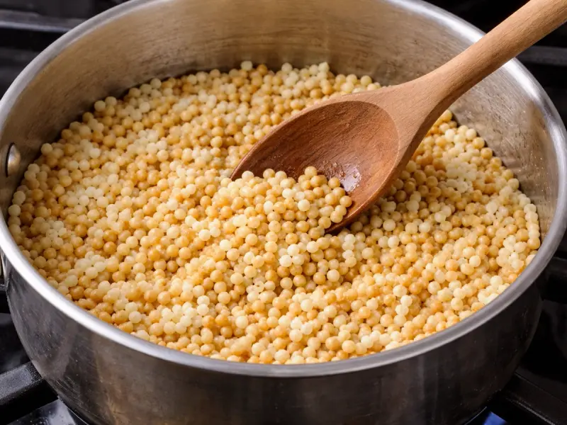 Insalata Primaverile di Couscous con Piselli e Feta — step 2