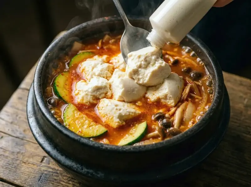 Sundubu Jjigae (Stufato Coreano di Tofu Morbido) — step 3