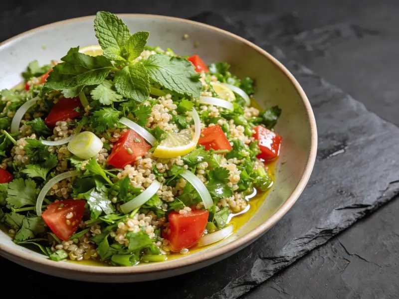Tabbouleh with bulgur, parsley and tomato — Lebanon recipe