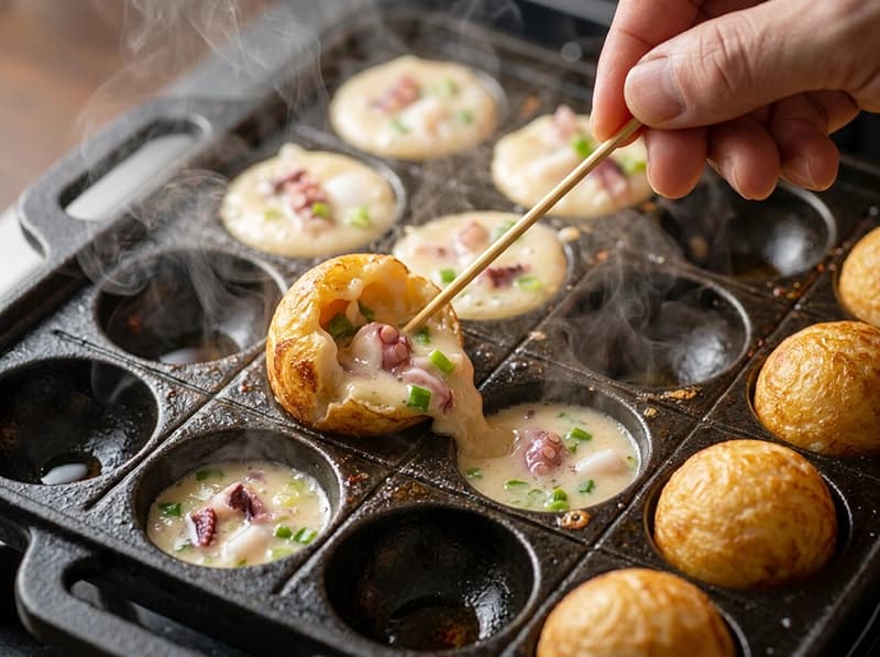 Takoyaki with Seafood step 1