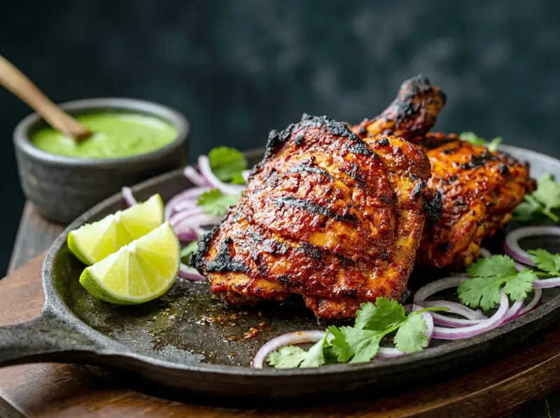 Tandoori Chicken with chicken, Greek yogurt and Kashmiri chilli powder — India recipe