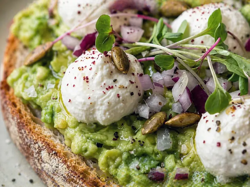 Tartine with Avocado and Goat Cheese — step 5