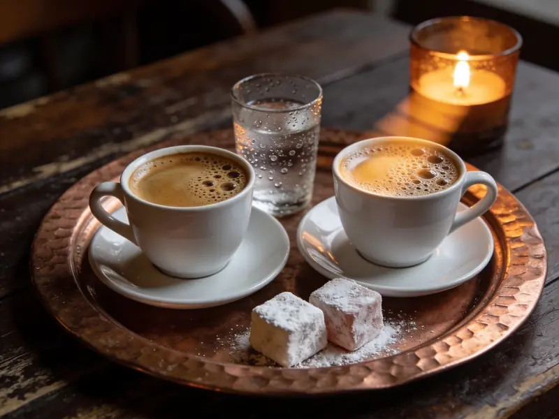 Café Turc: café, cardamome — Turquie · recette