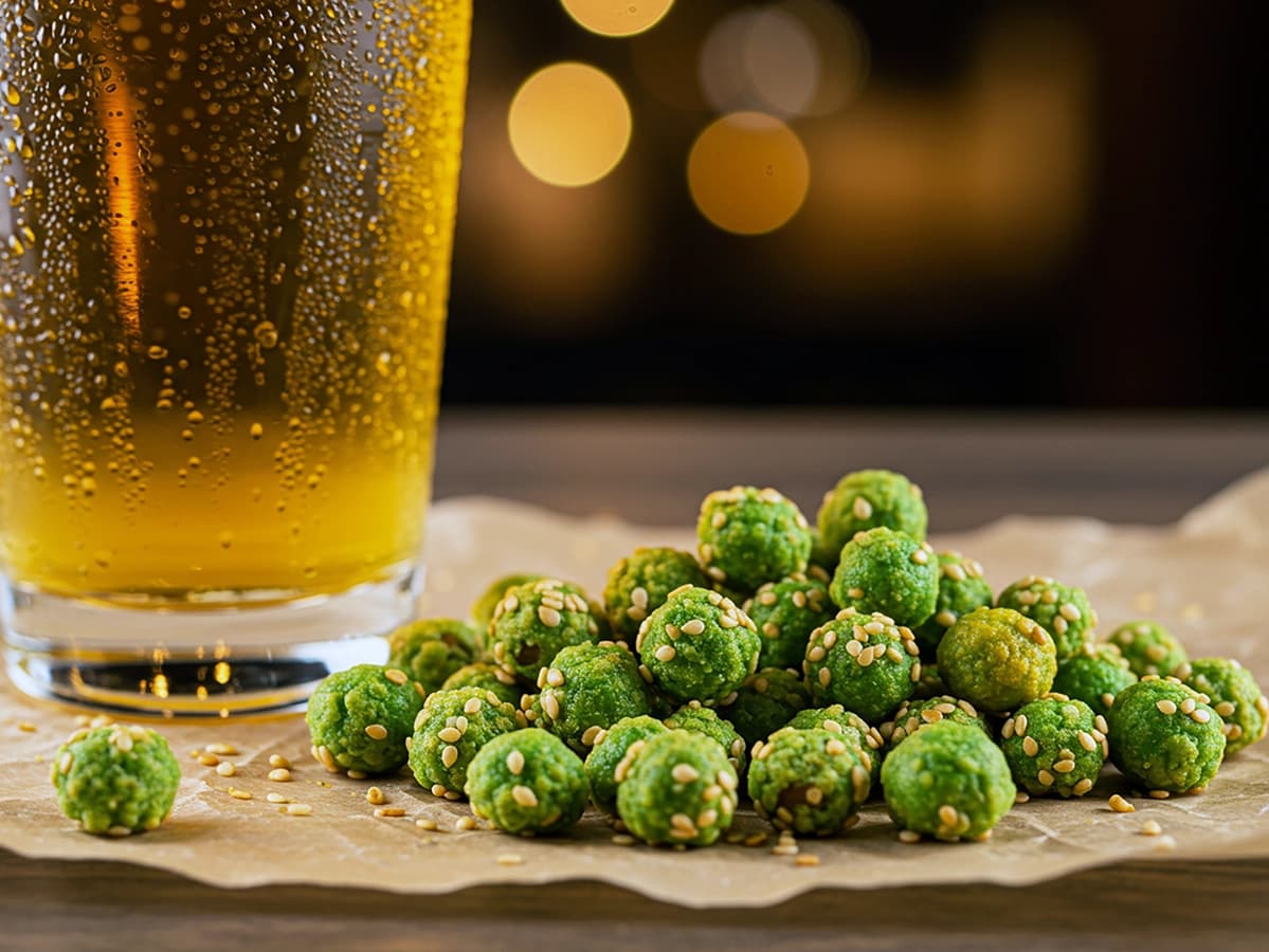 Wasabi Peas with peas, wasabi and tahini — Japan recipe