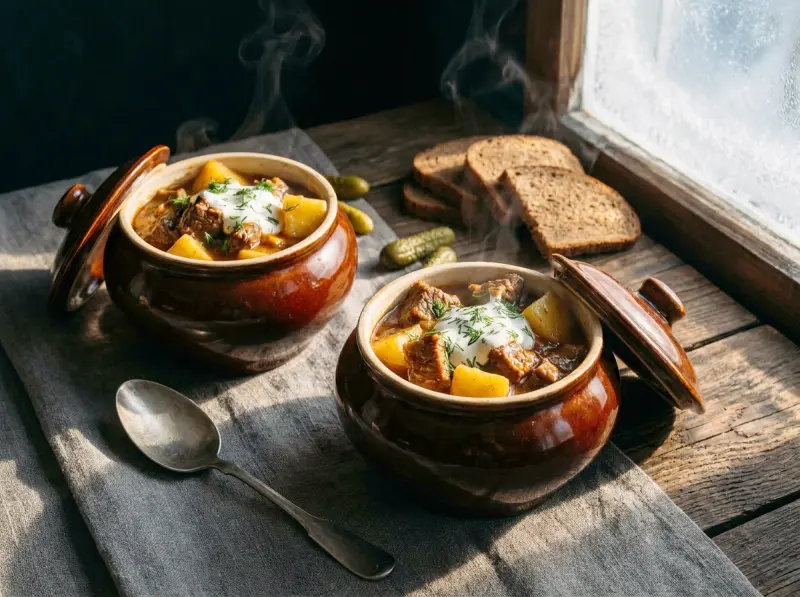 Zharkoe (Russian Beef and Potato Stew)