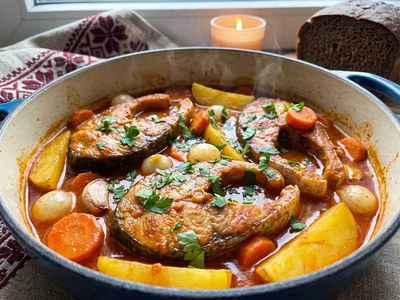Carp with Vegetables