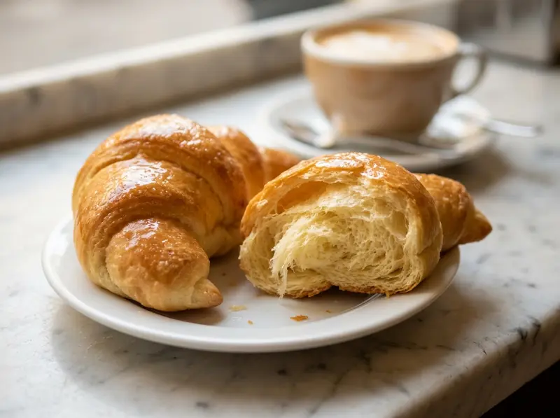 Cornetto italiano (brioche sfogliata da colazione)