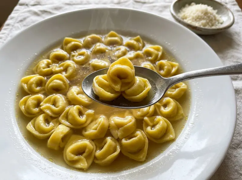 Tortellini in Brodo (Bologna's Filled Pasta in Broth)